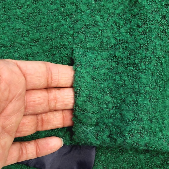 CAbi Kelly Green Ivy Wool Blend Boucle Blazer - Picture 8 of 8